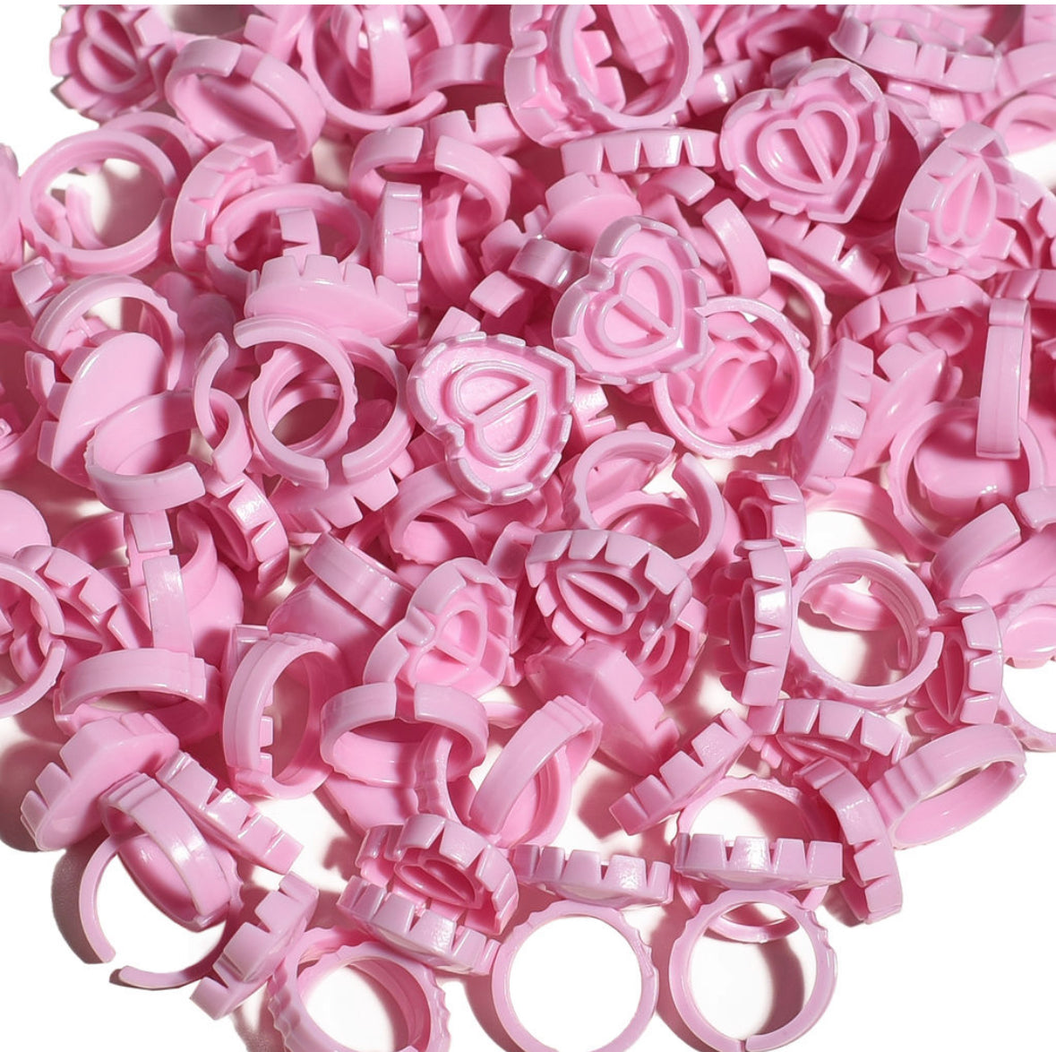 Glue heart rings