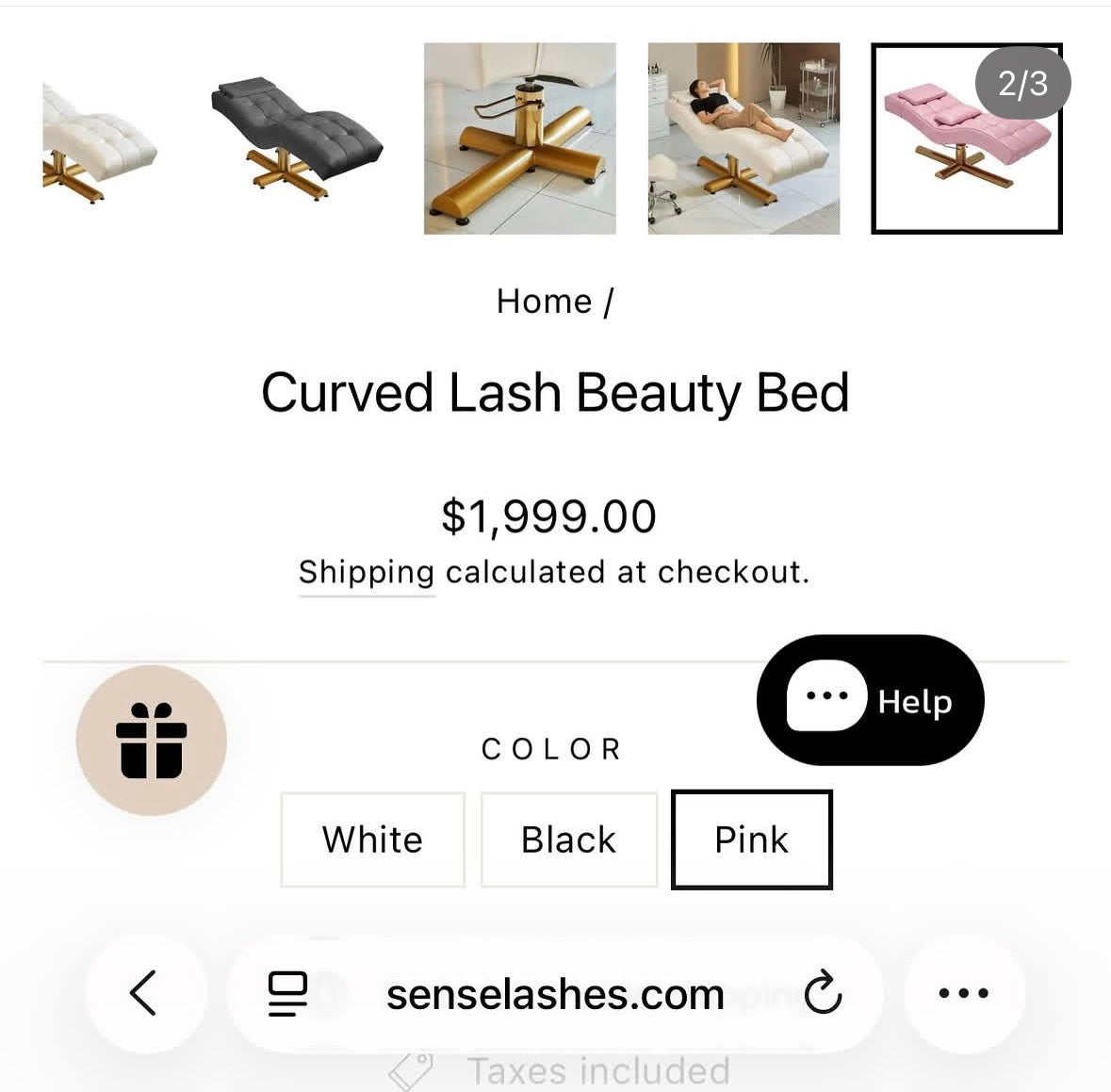 Lash Bed: PICK UP ONLY