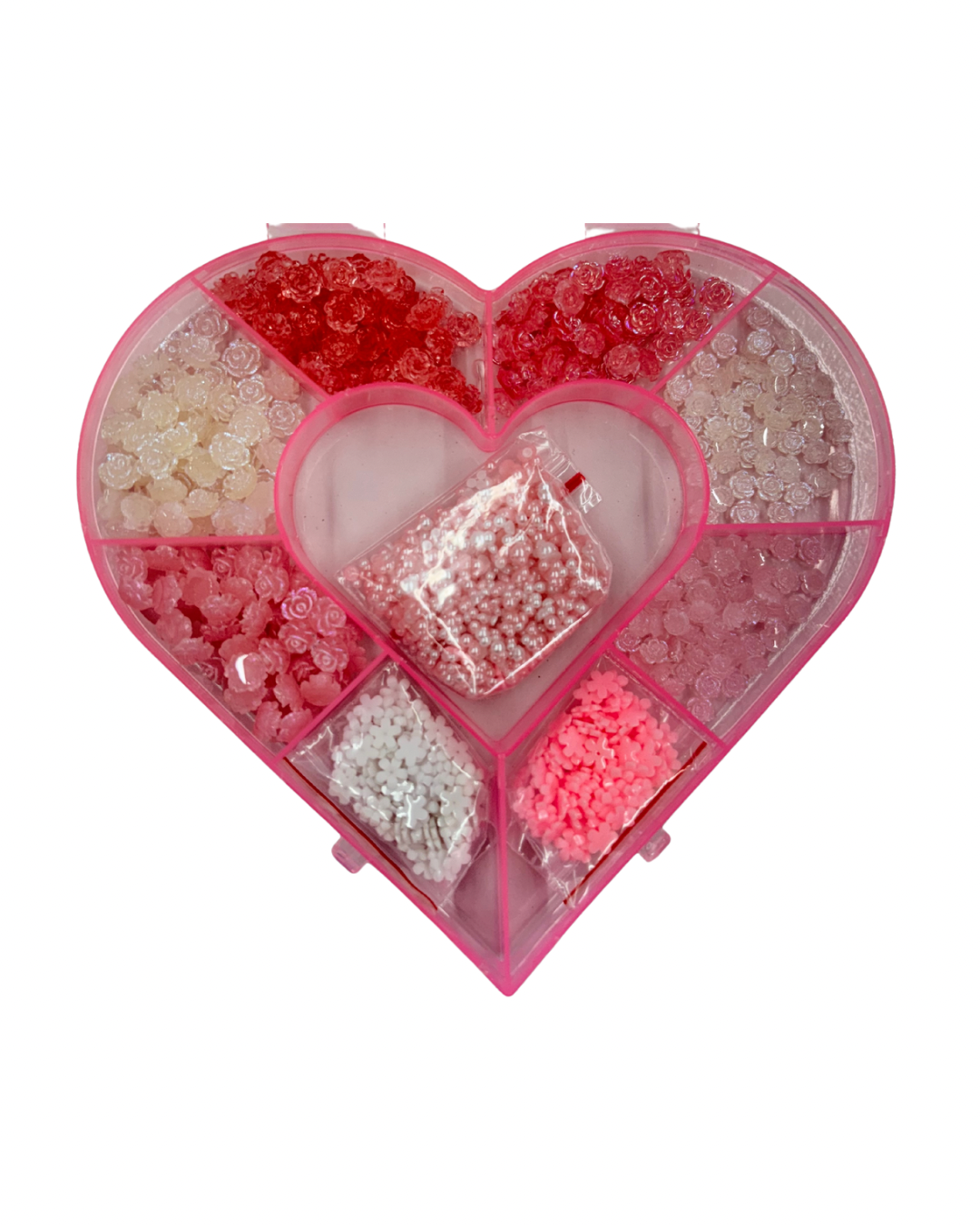 Nail Charms Heart Box