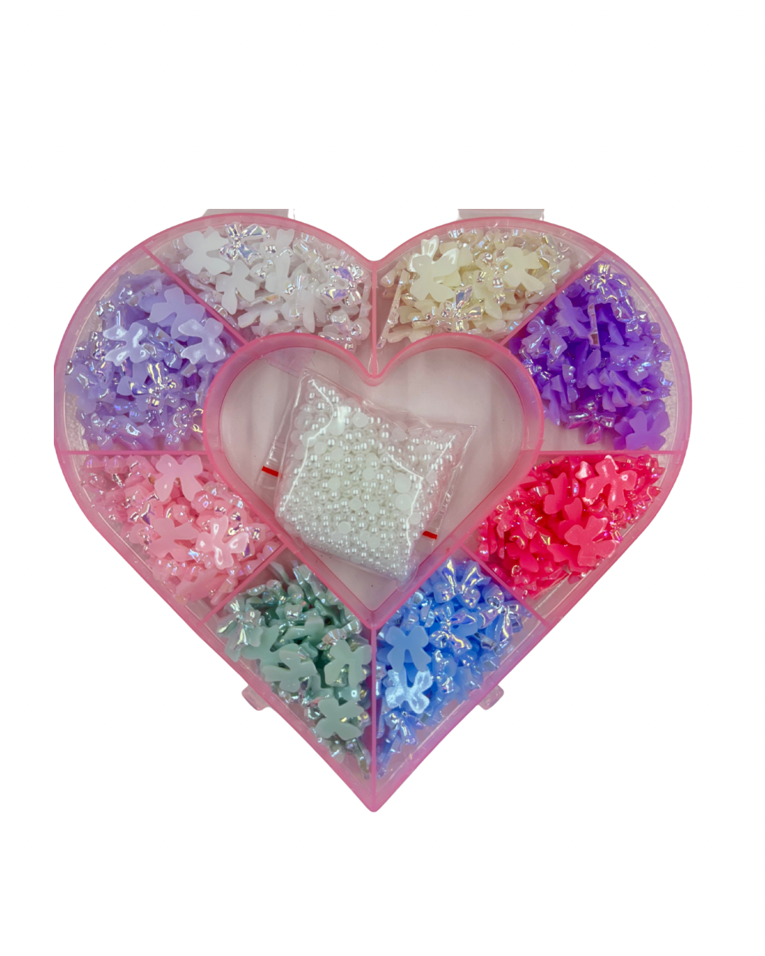 Nail Charms Heart Box