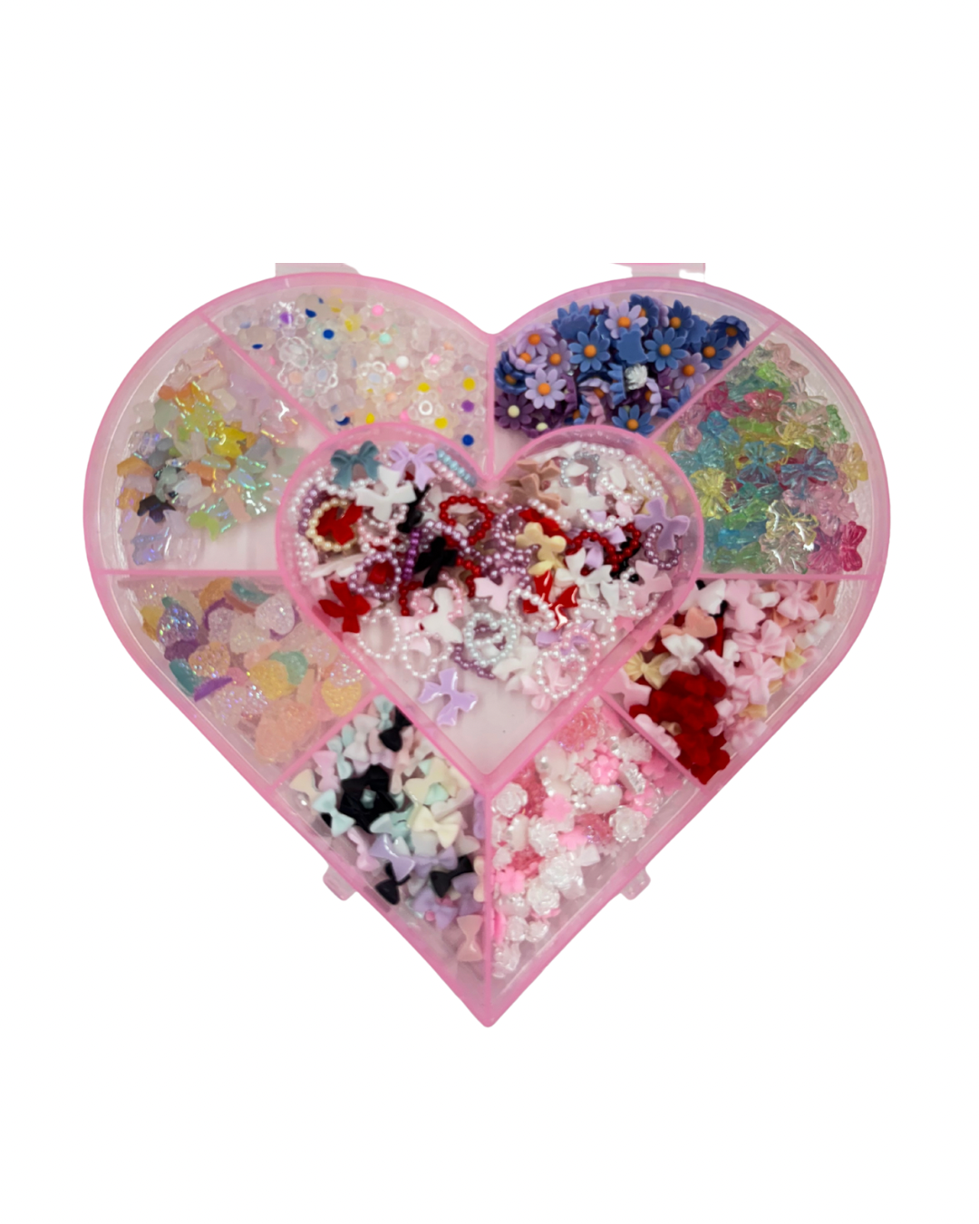 Nail Charms Heart Box
