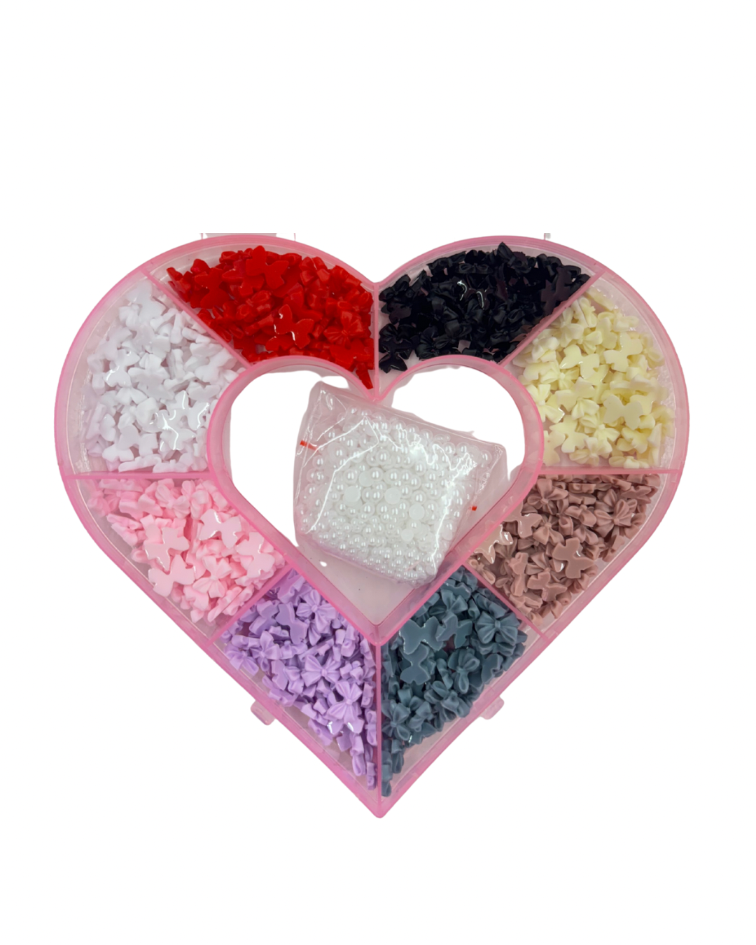 Nail Charms Heart Box