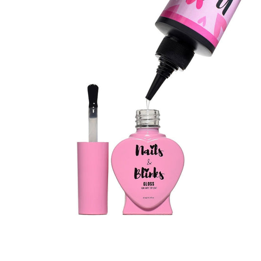 Mini Gloss Top coat + Refill Bottle