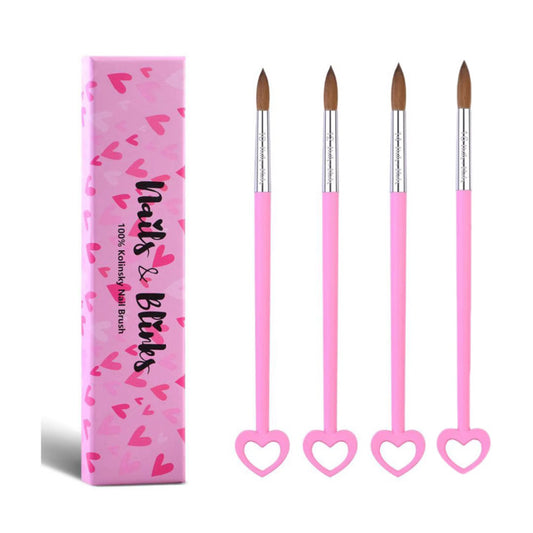 Pink Acrylic Brushes
