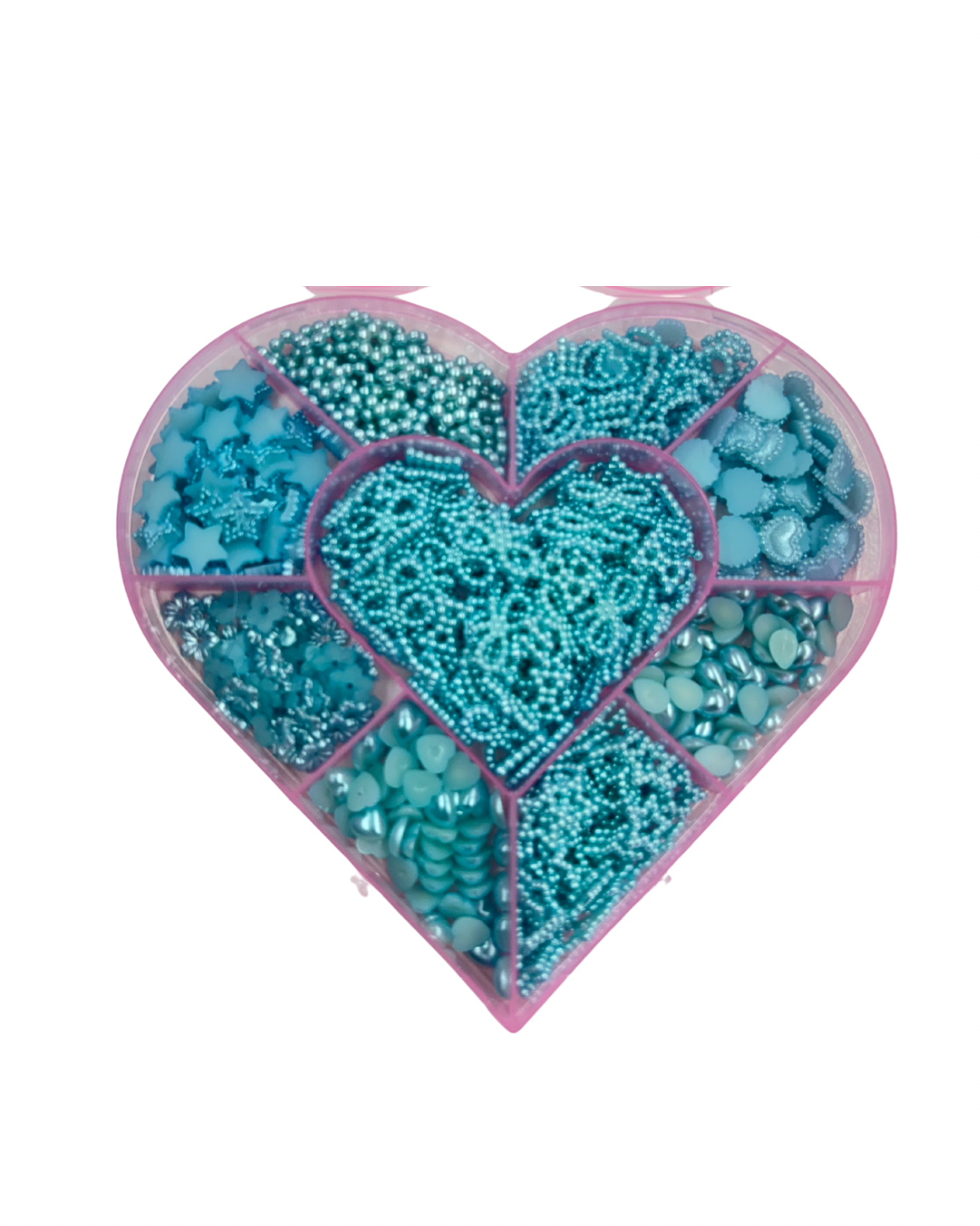 Nail Charms Heart Box