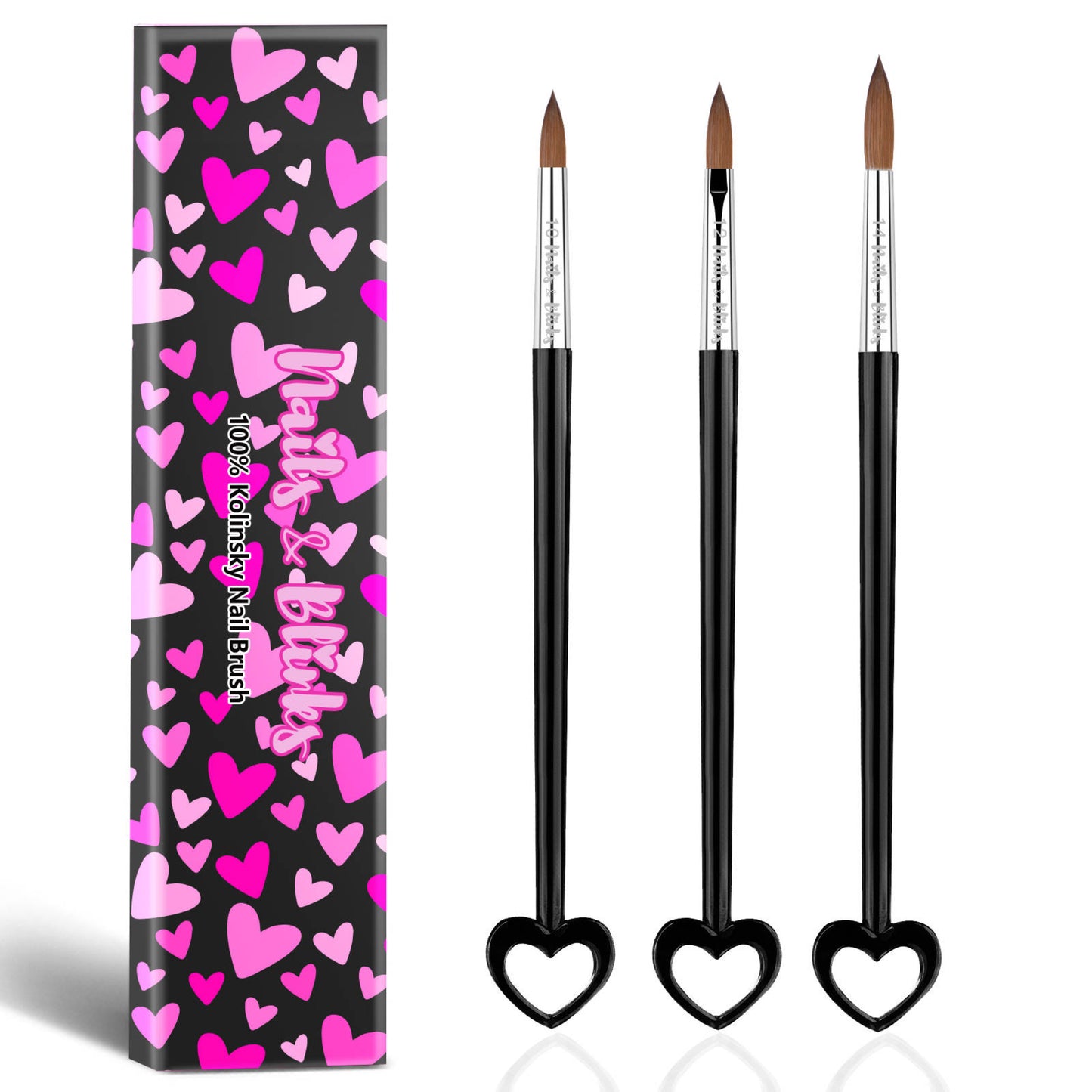Black Acrylic Brushes